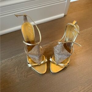 Giuseppe Zanotti Gold and Silver Heels